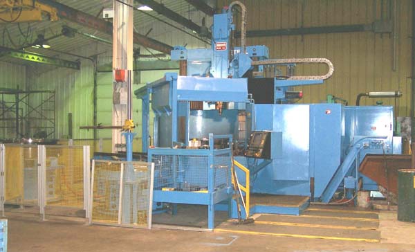 Monarch Vertical Boring Mill VLN14 Fanuc 15TTA CNC Control, 60"  4-Jaw Chucks, 67" Swing, 60" Under Rail, Turret Head, Side Head, 2.7 - 235 RPM, Low Hours, 1997