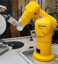 STAUBLI TX-40 6-AXIS ROBOT CELL WITH GRINDER ATTACHMENT