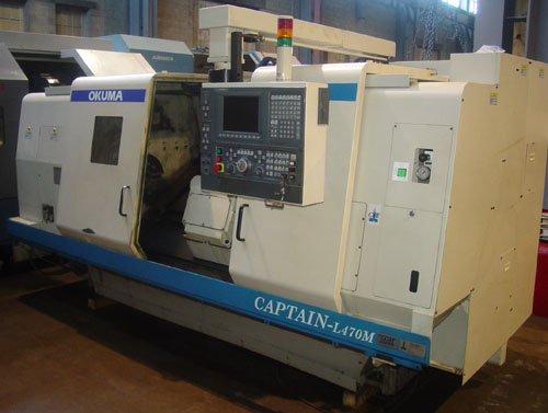 Okuma Captain L470-1250BBM, CNC Lathe For Sale, used CNC Lathe , CNC Lathe, CNC Turning