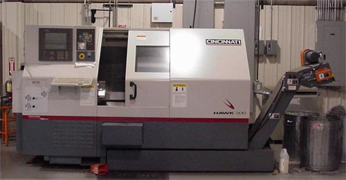 Cincinnati Hawk 200 CNC Lathe, Like New - P11324
