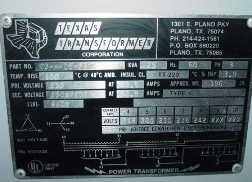 25 KVA Transformer 