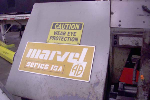 MODEL 15 MARVEL FOR SALE HEAVY DUTY HORIZONTAL BAND SAW