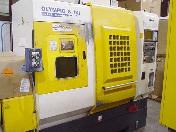 OLYMPIC SEIKI VL-8 For Sale Used CNC Lathe INVERTED VERTICAL SPINDLE CNC TURNING CENTER