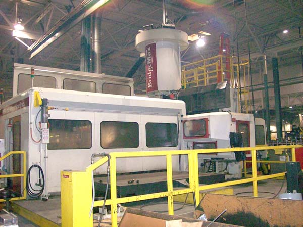 MASCO BRIDGEMAX FOR SALE 2-PALLET BRIDGE TYPE CNC MILL USED CNC MILL CNC VERTICAL MACHINING CENTER