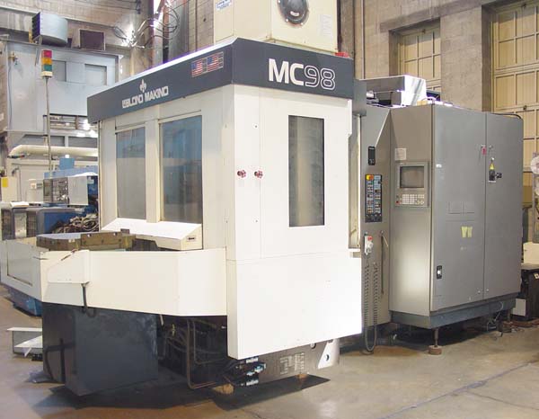 MAKINO MC-98 FOR SALE CNC MILL USED CNC MILL CNC HORIZONTAL MACHINING CENTER