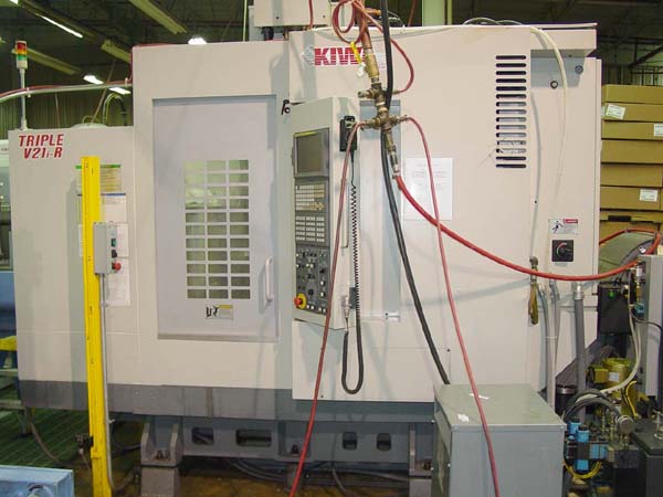 KIWA JAPAN TRIPLE V21i FOR SALE 2-PALLET CNC MILL CNC VERTICAL MACHINING CENTER