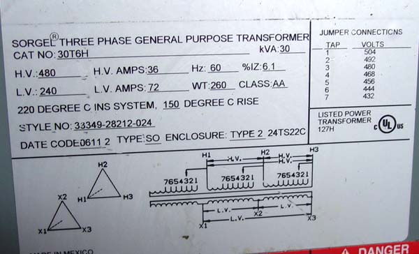 30 KVA SORGEL TRANSFORMER FOR SALE