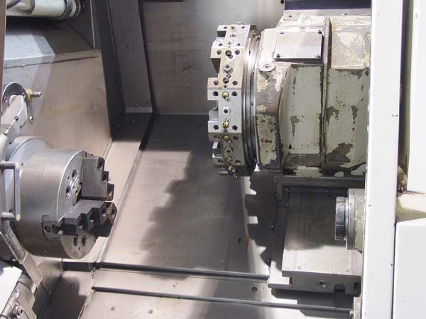 OKUMA CAPTAIN L370 Big Bore FOR SALE USED CNC LATHE CNC TURNING CENTER