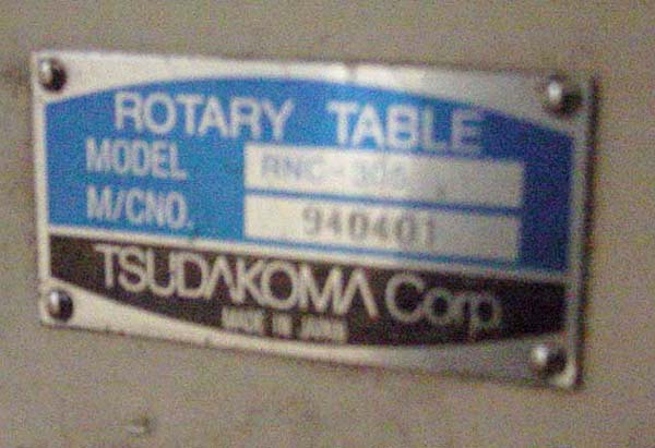 Tsudakoma CNC Rotary Table FOR SALE CNC with Fanuc servo cnc rotary table