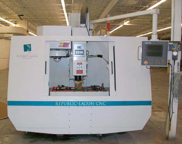 Republic Lagun VMC 3516-X FOR SALE CNC MILL USED CNC MILL CNC VERTICAL MACHINING CENTER
