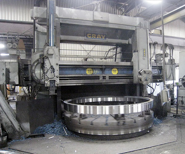 120" Gray Vertical Boring Mill 