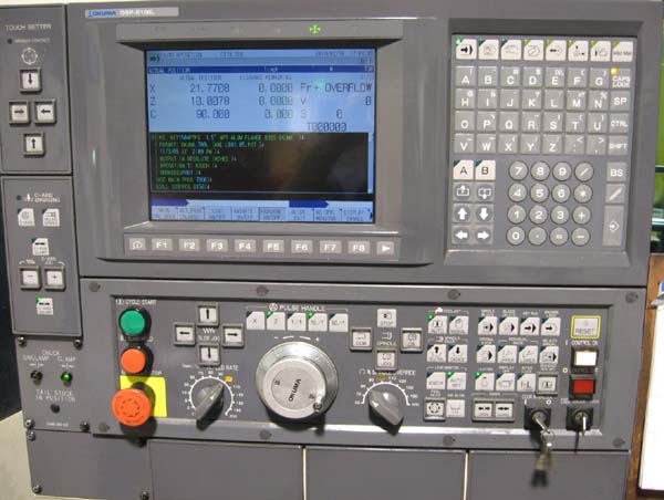 OKUMA CAPTAIN L470 Big Bore FOR SALE USED CNC LATHE CNC TURNING CENTER