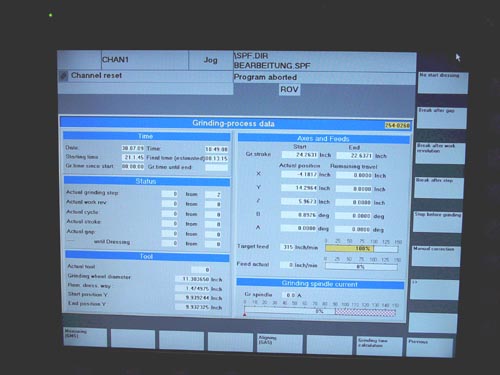 NILES ZE 400 FOR SALE CNC GEAR PROFILE FORM GRINDING MACHINE