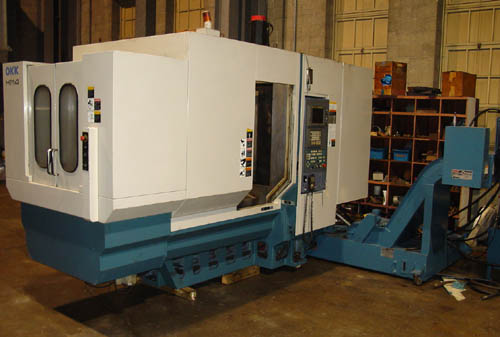 OKK HM-4 FOR SALE CNC MILL USED CNC MILL CNC HORIZONTAL MACHINING CENTER