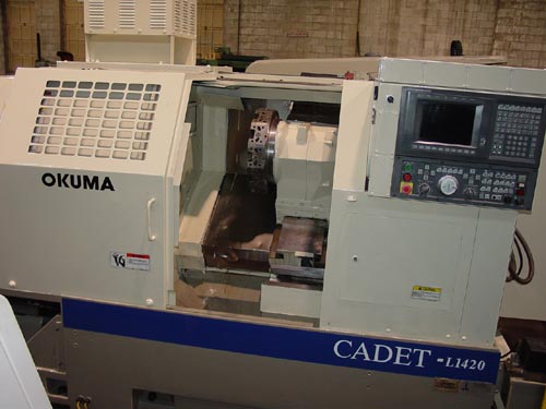 Okuma Cadet L-1420 Big Bore CNC Lathe - P11474