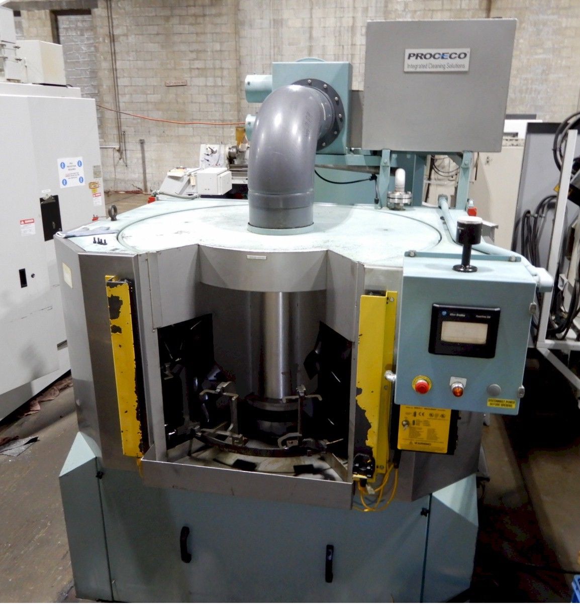 Proceco Typhoon RW-R-E-55 Rotary Parts Washer For Sale, used Front Loading Rotary Parts Washer For Sale, Proceco 2 Stage Part Washer For Sale, used 2 Stage Front Loading Rotary Part Washer For Sale