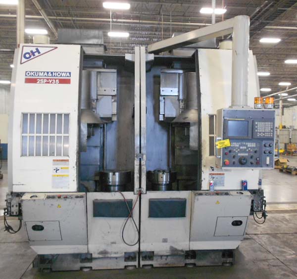 Okuma Twin Spindle CNC Vertical Turning Center for sale