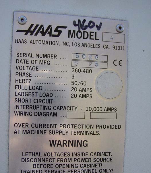 Haas VF-4 CNC Mill CNC Vertical Machining Center  for sale