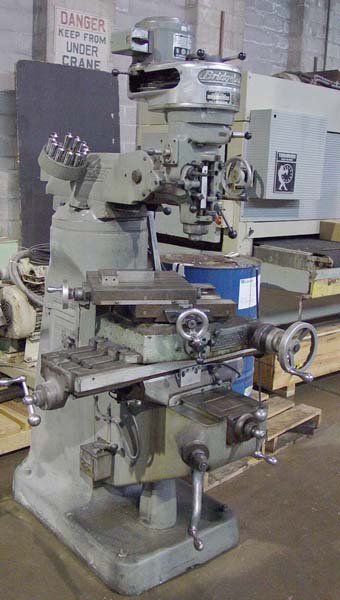 Bridgeport Vertical Mill with rotary table For Sale