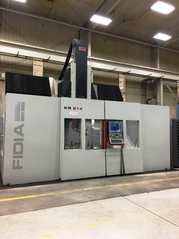 Used Fidia 5-Sided High Speed Vertical Bridge Mill with Built-In Rotary Table For Sale, Used CNC Mill, Used CNC Vertical Machining Center For Sale