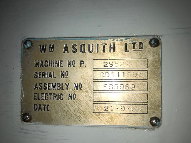 Used 6' x 11" Asquith Radial Arm Drill For Sale, Used Radial Arm Drill For Sale