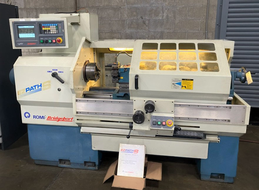 Bridgeport EZ Path CNC Lathe, Romi EZ Path CNC Lathe, CNC Tool Room Lathe, CNC Teach Lathe, Small CNC Lathe