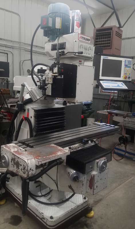 Atrump 3 Axis CNC Mill, Atrump 3 Axis CNC Vertical Knee Mill, Atrump CNC Mill For Sale, Bridgeport 3-Axis CNC Mill
