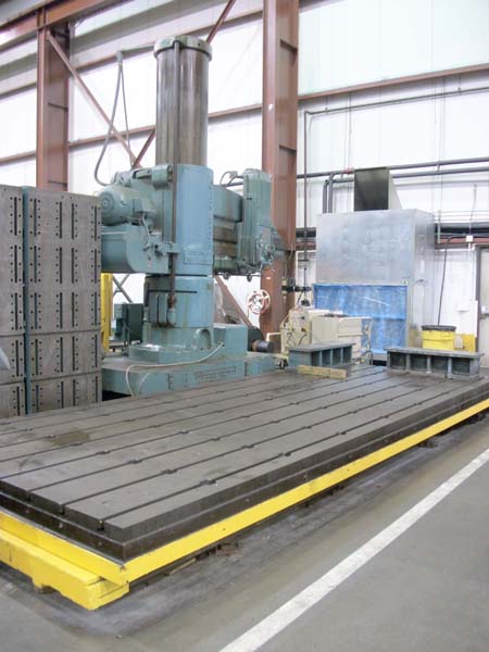 10' x 26" Carlton Traveling base Radial Arm Drill Big Drill for sale