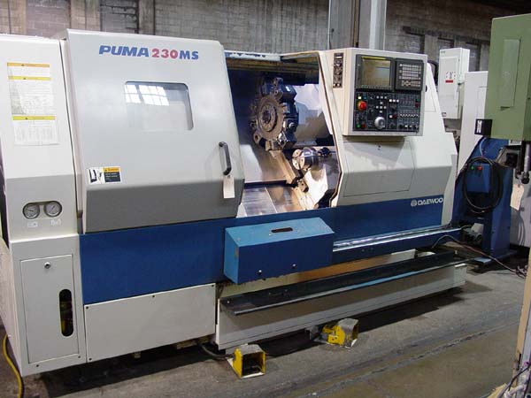 Daewoo Puma 230MSB Live Tool Sub-Spindle CNC Turning Center For Sale