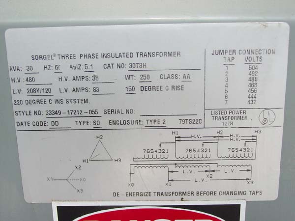 30 KVA Sorgel  TRANSFORMER FOR SALE