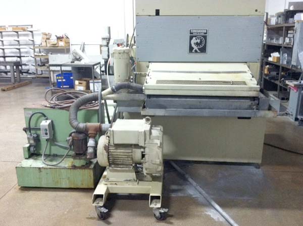 37" Timesaver Abrasive Wet Belt Grinding, Sanding, Deburring Finishing Machine
