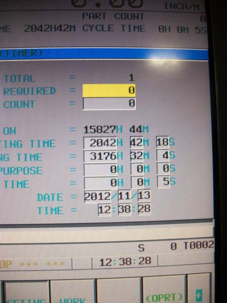 5" Daewoo CNC Boring Mill  for sale