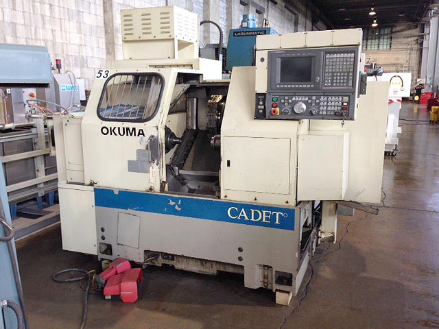 Okuma Cadet Lnc-8 Big Bore 10" Chuck CNC Turning Center cnc Lathe  for sale