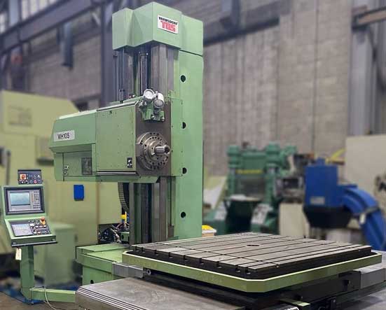 Tos Varnsdorf WHN 105NC Horizontal Boring Mill, Tos WHN Horizontal Boring Mill, 4" CNC Horizontal Boring Mill, Used Table Type Boring Mill For Sale, Toshiba, Kuraki