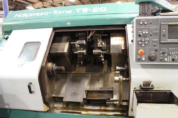 Nakamura TW-20 Twin Spindle Twin Turret CNC Turning Center  with LNS Bar Feeder for sale