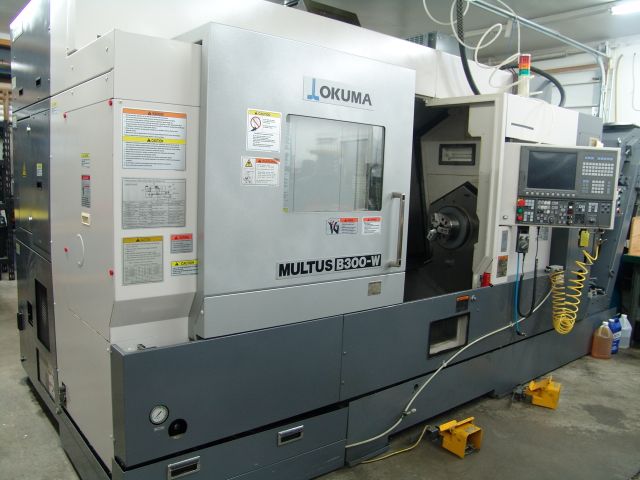 Okuma Multus B300W CNC Turning Milling Center Live Tool Sub-Spindle Lathe for sale