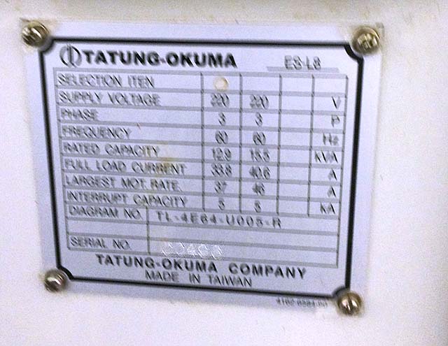Okuma 8" Chuck 2-Axis CNC Turning Center CNC Lathe  for sale