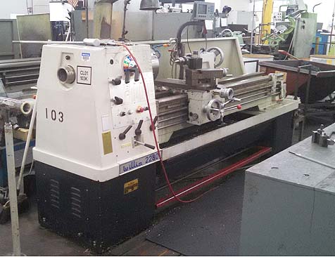 22" x 80" Willis Clausing Colchester Style Engine Lathe with3" Hole  for sale 