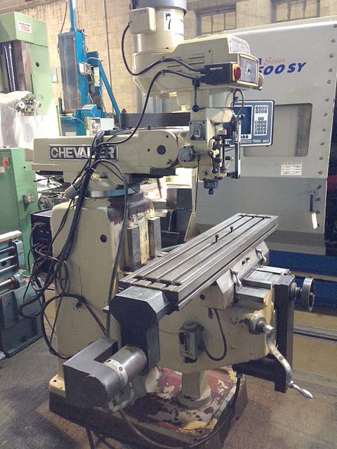 Chevalier Mill with Southwest Industries 2-Axis CNC Control Mill for sale