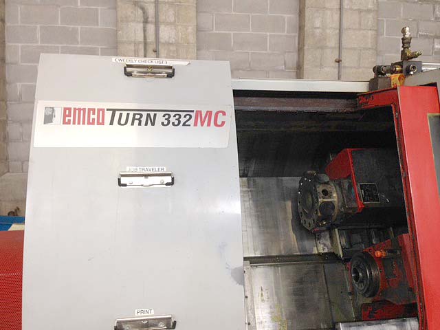 Emco 332MC Twin Spindle Twin Turret CNC Turning Center with Live Tooling for sale