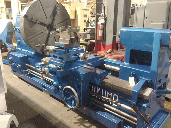 Fukumo Iron Works 48"/68" x 72" Gap Bed Lathe Model 1600 Mill for sale