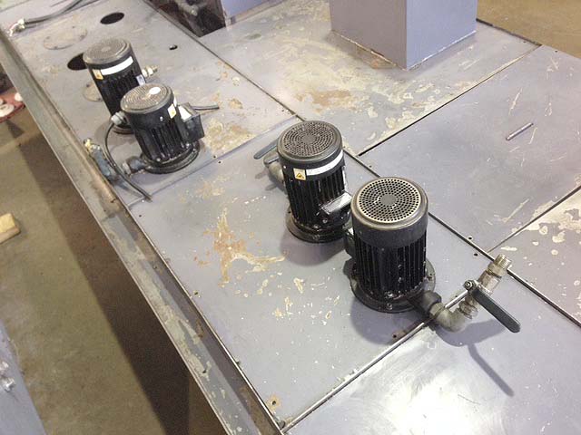 Turbo Microfine 23" Wide Chip Conveyor with Tank and Pump for sale