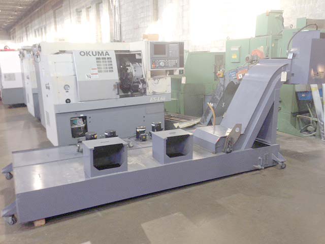 Turbo Microfine 23" Wide Chip Conveyor with Tank and Pump for sale