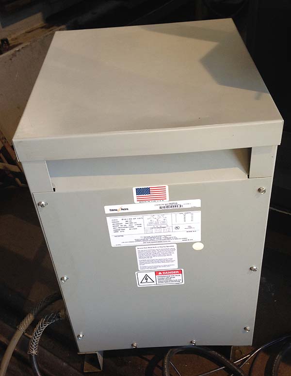 15 KVA Federal Pacific Model T43T15 15 KVA Multi Tap Transformer 480 Volt Input 240 V Output  for sale