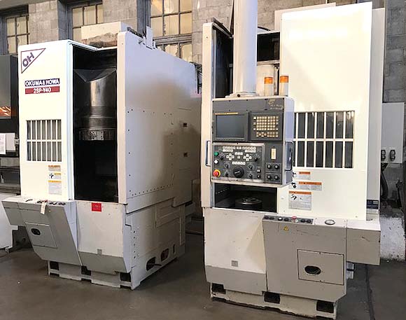 Okuma Howa 2SP-V40 Vertical Twin Spindle CNC Turning Centers 2 Spindle Lathe  for sale