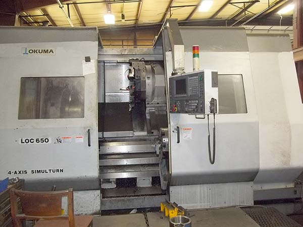 Okuma LOC650 Big Bore CNC Turning Center 14" Hole CNC Lathe  For Sale