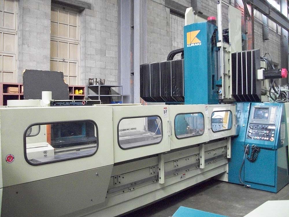Kuraki KMV-130 CNC Bridge Mill 120" CNC Vertical Machining Center for sale