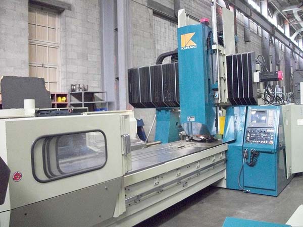 Kuraki KMV-130 CNC Bridge Mill 120" CNC Vertical Machining Center for sale