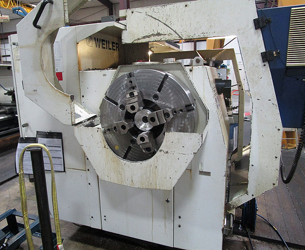 Weiler E70 CNC Flat Bed Lathe Teach Lathe 28" x 120" CNC Lathe  for sale