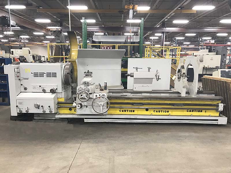 33" x 120" Binns & Berry Oil Country Lathe with 10" Spindle Bore For Sale